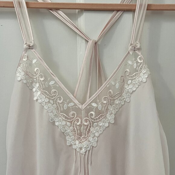 Vintage California Dynasty Chiffon Chemise -Ballet Slipper Pink-Flowy,Soft - EVC - Picture 9 of 13